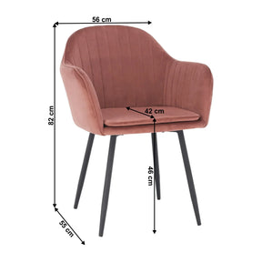 Scaun ATHENA OCN-27919, roz/negru