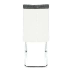 Scaun ATHENA OCN-27925, gri/alb/crom