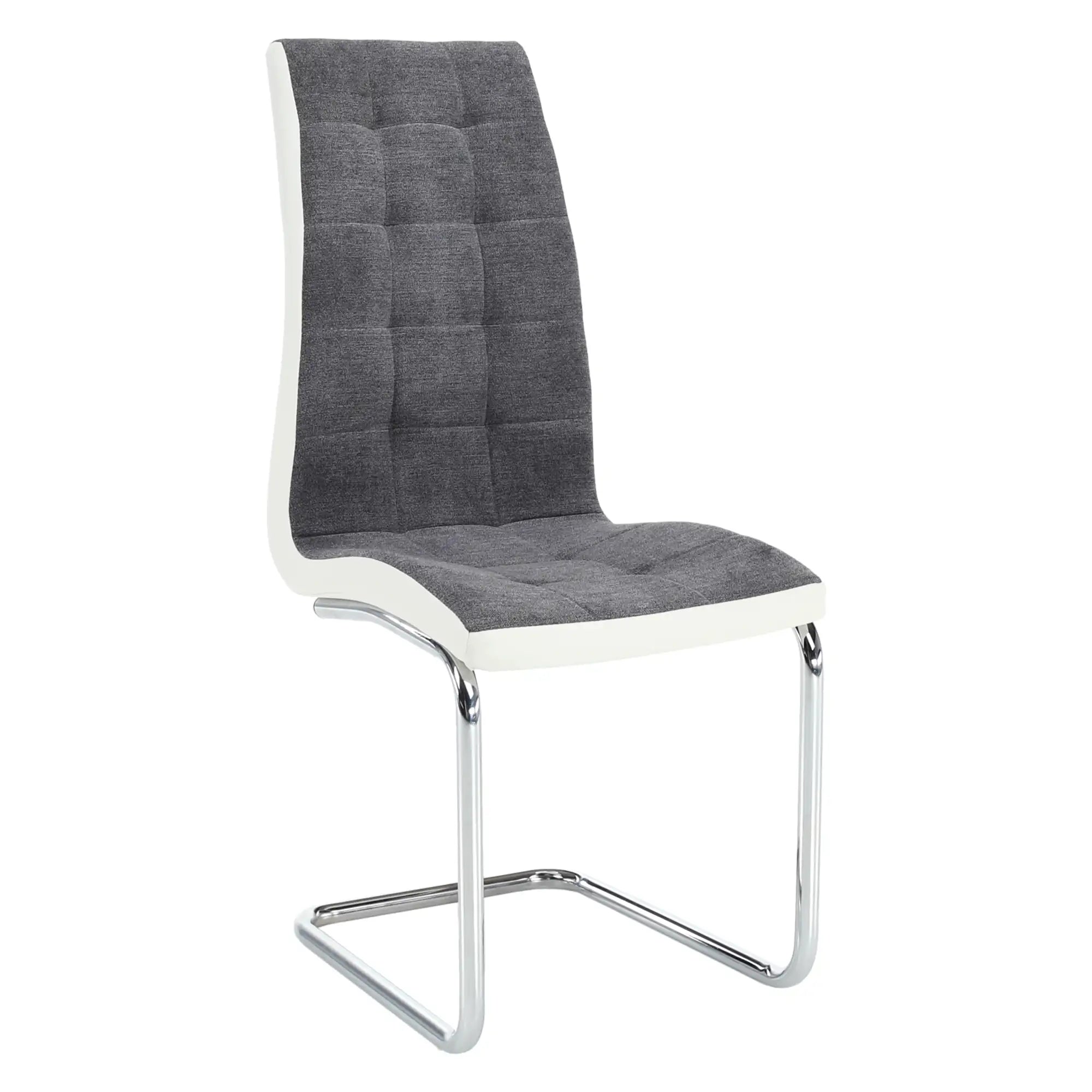 Scaun ATHENA OCN-27925, gri/alb/crom