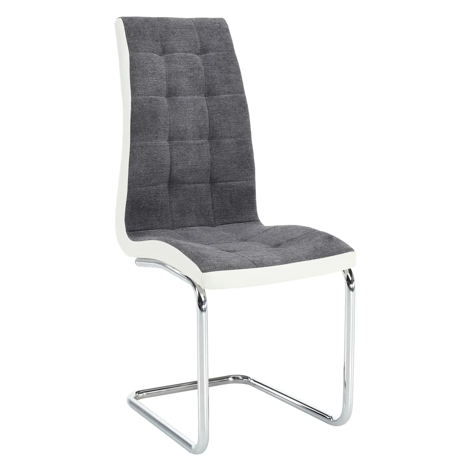 Scaun ATHENA OCN-27925, gri/alb/crom