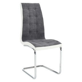 Scaun ATHENA OCN-27925, gri/alb/crom