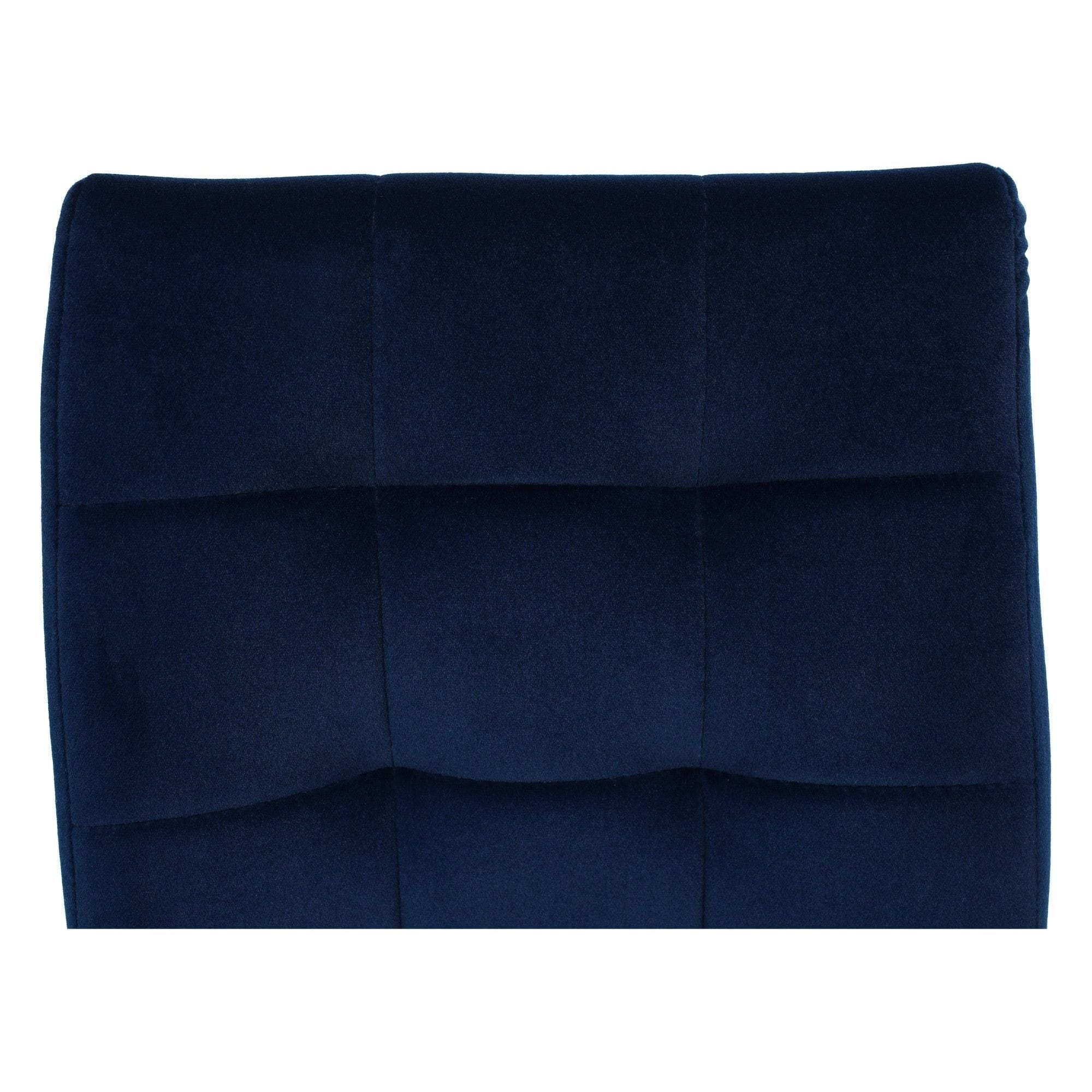 Scaun GERDA NEW, albastru, stofa clasica/metal, 42x58x103 cm