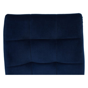 Scaun GERDA NEW, albastru, stofa clasica/metal, 42x58x103 cm