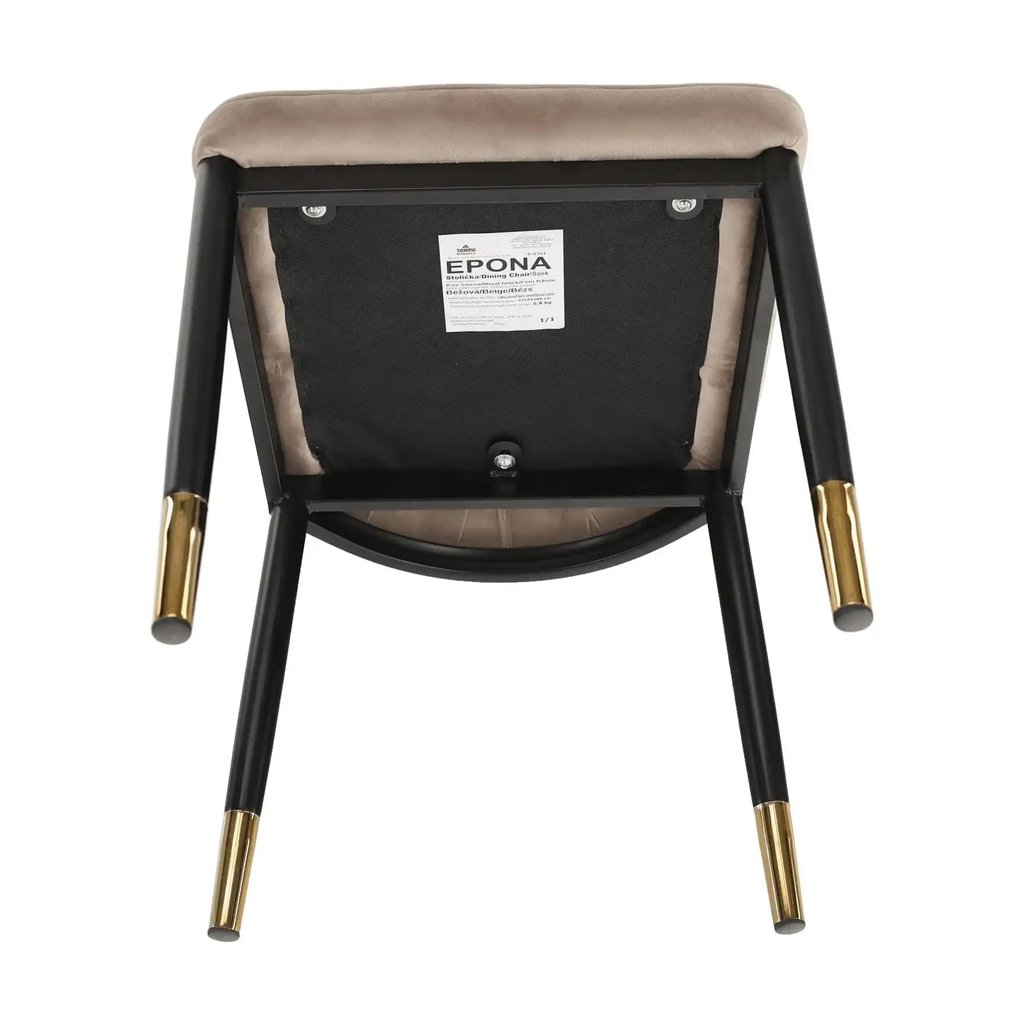 Scaun ATHENA OCN-27952, bej/negru