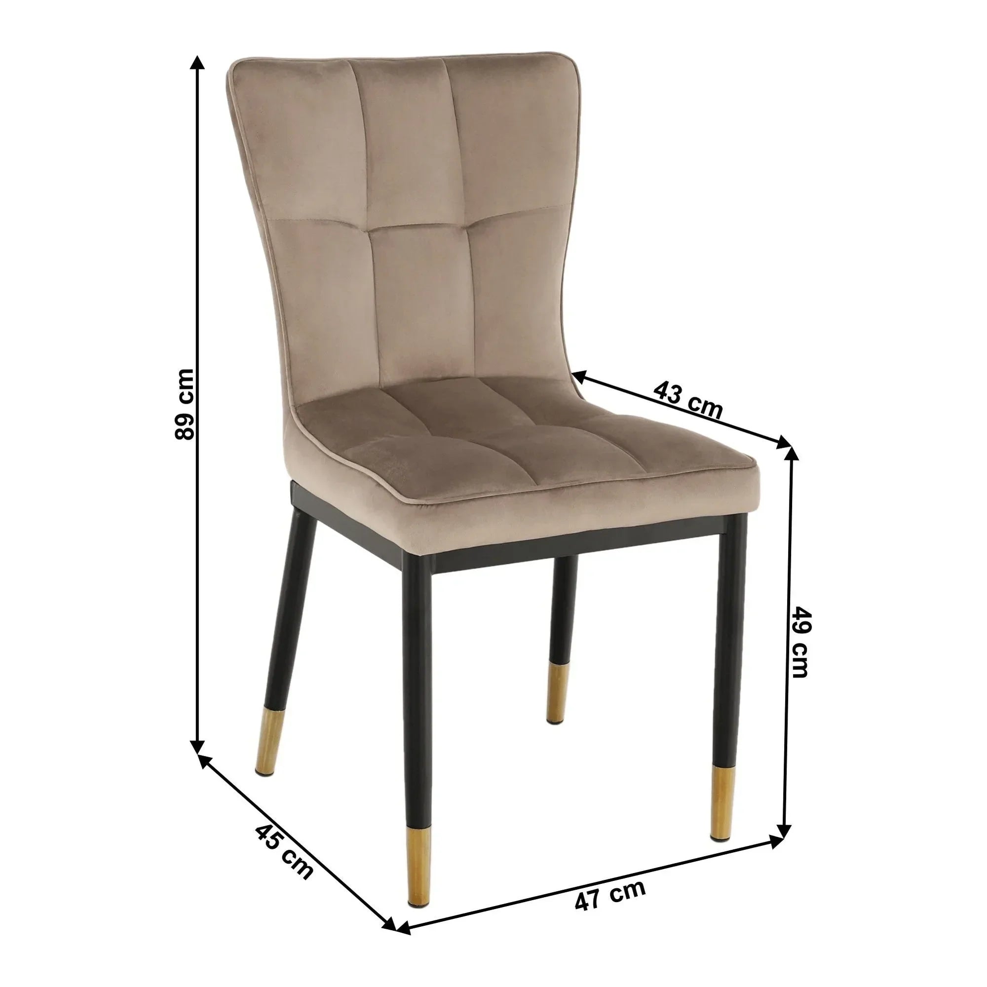 Scaun ATHENA OCN-27952, bej/negru