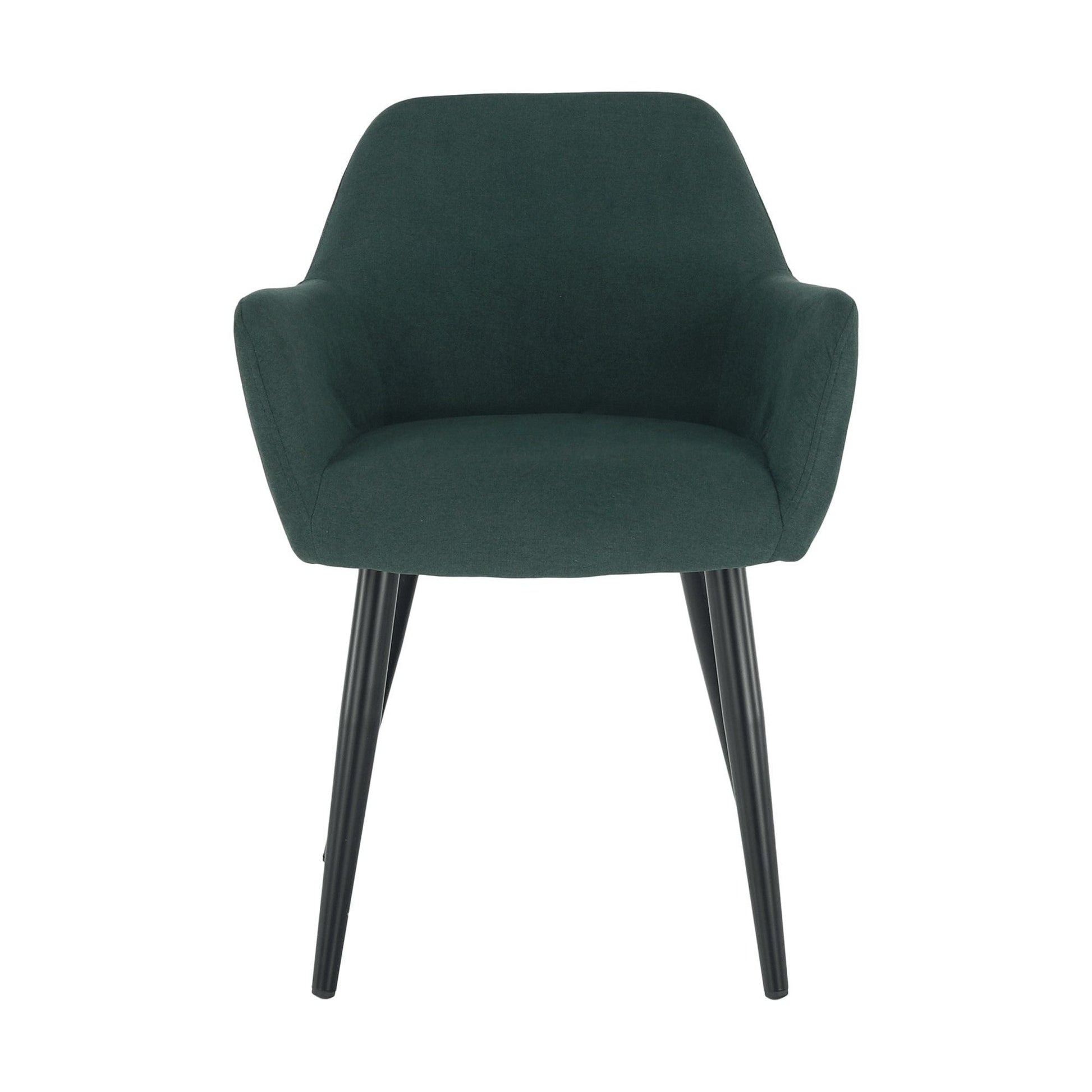 Scaun LACEY, verde/negru, stofa clasica/metal, 55x61x81 cm