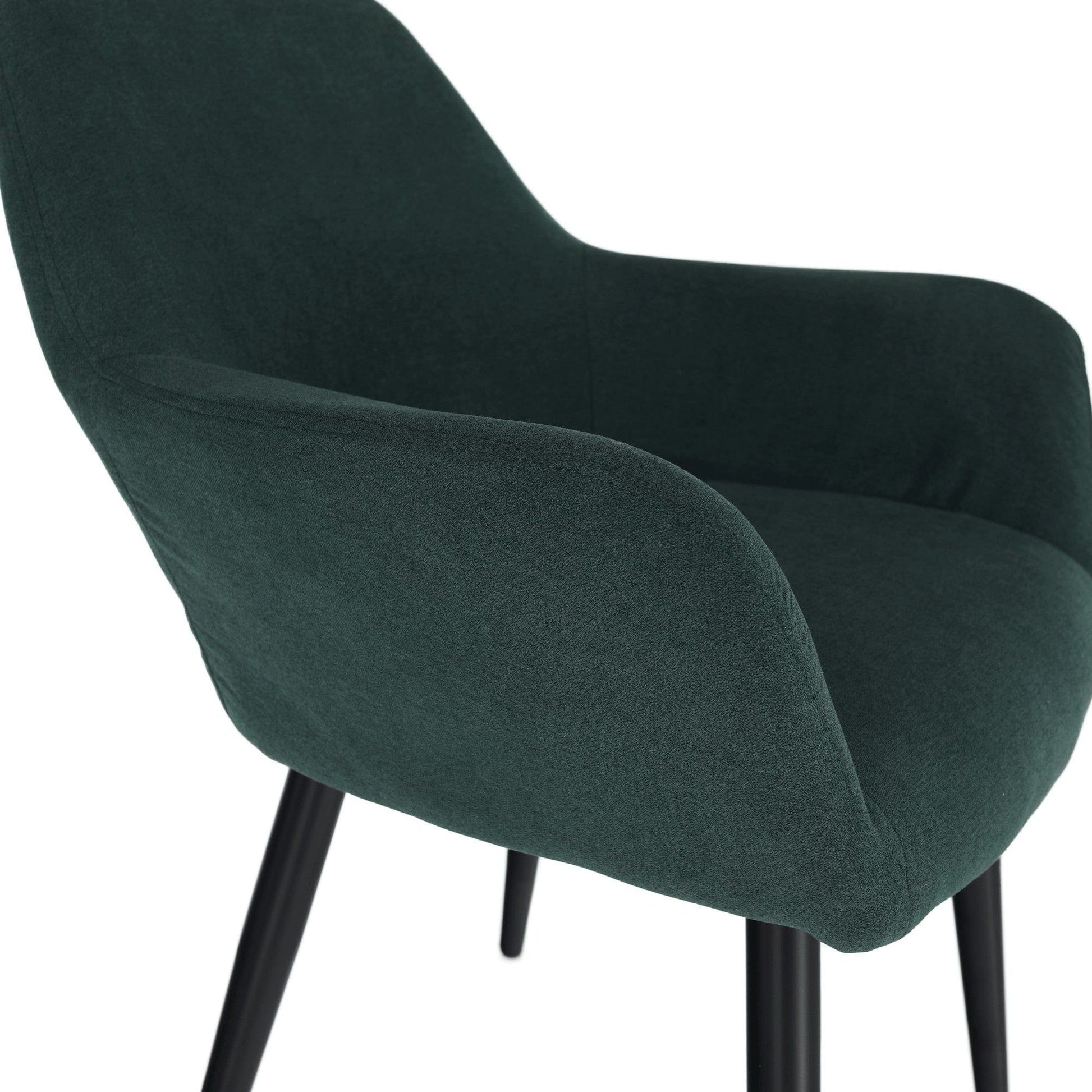 Scaun LACEY, verde/negru, stofa clasica/metal, 55x61x81 cm