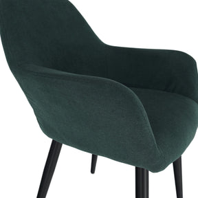 Scaun LACEY, verde/negru, stofa clasica/metal, 55x61x81 cm