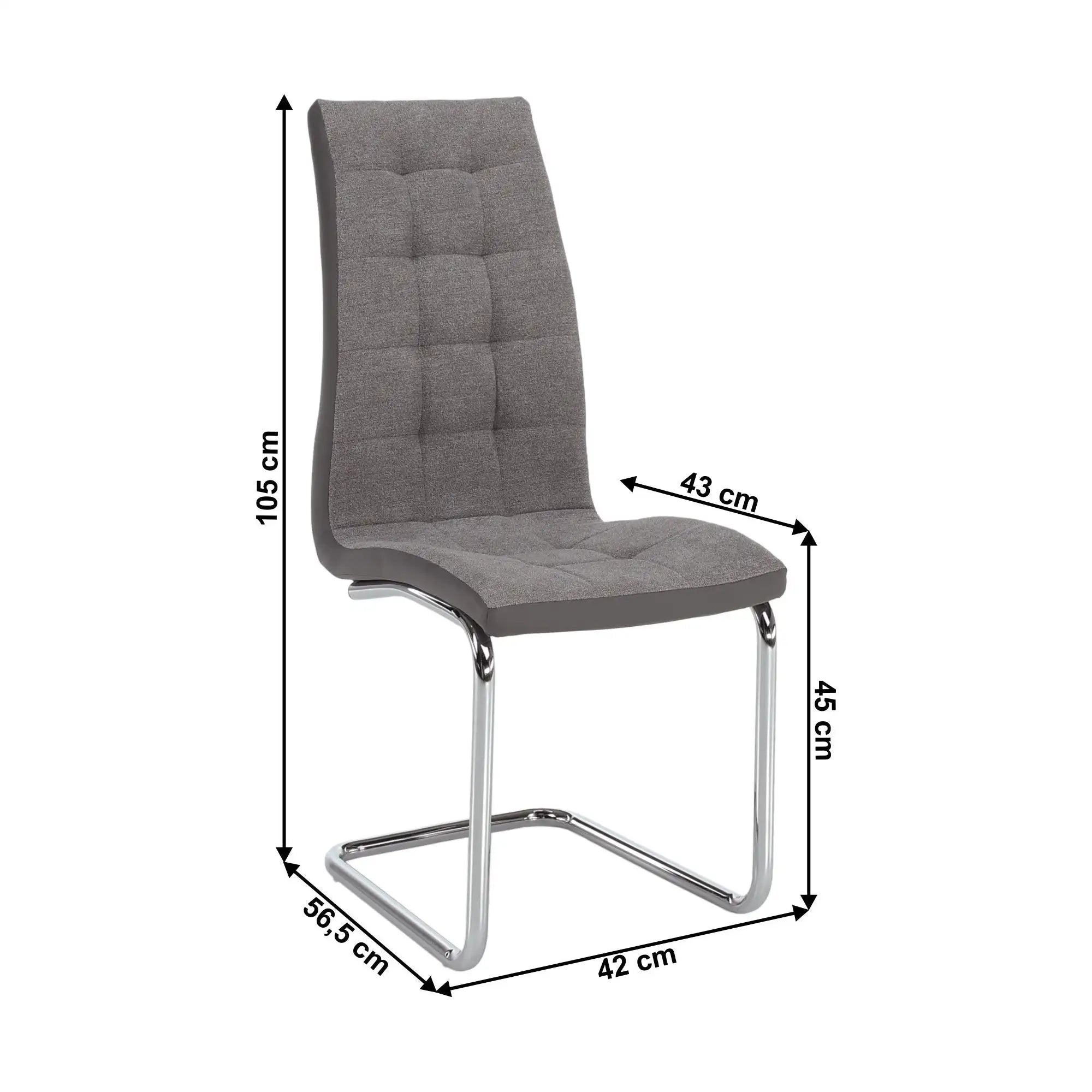 Scaun ATHENA OCN-27986, gri