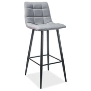 Scaun bar DETROIT OCN-27489, gri/negru