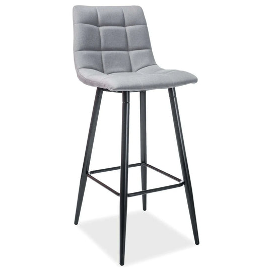 Scaun bar DETROIT OCN-27489, gri/negru