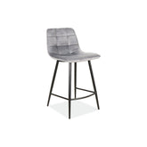 Scaun bar DETROIT OCN-38950, gri/negru