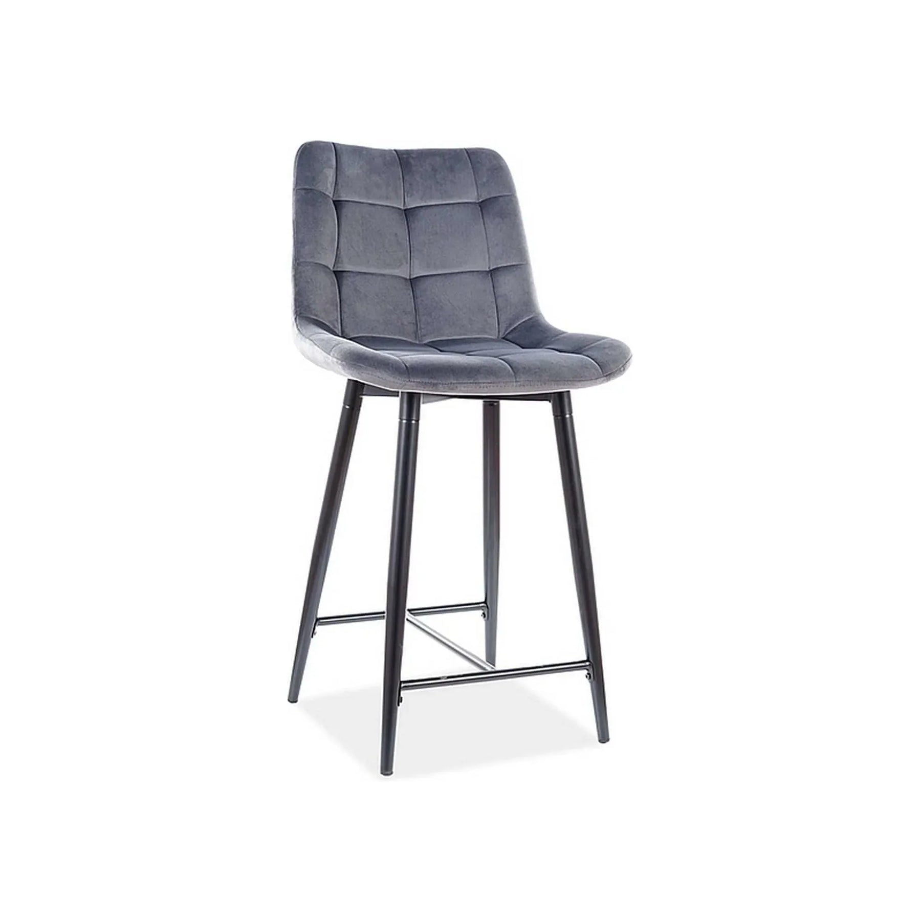 Scaun bar DETROIT OCN-38965, gri/negru mat