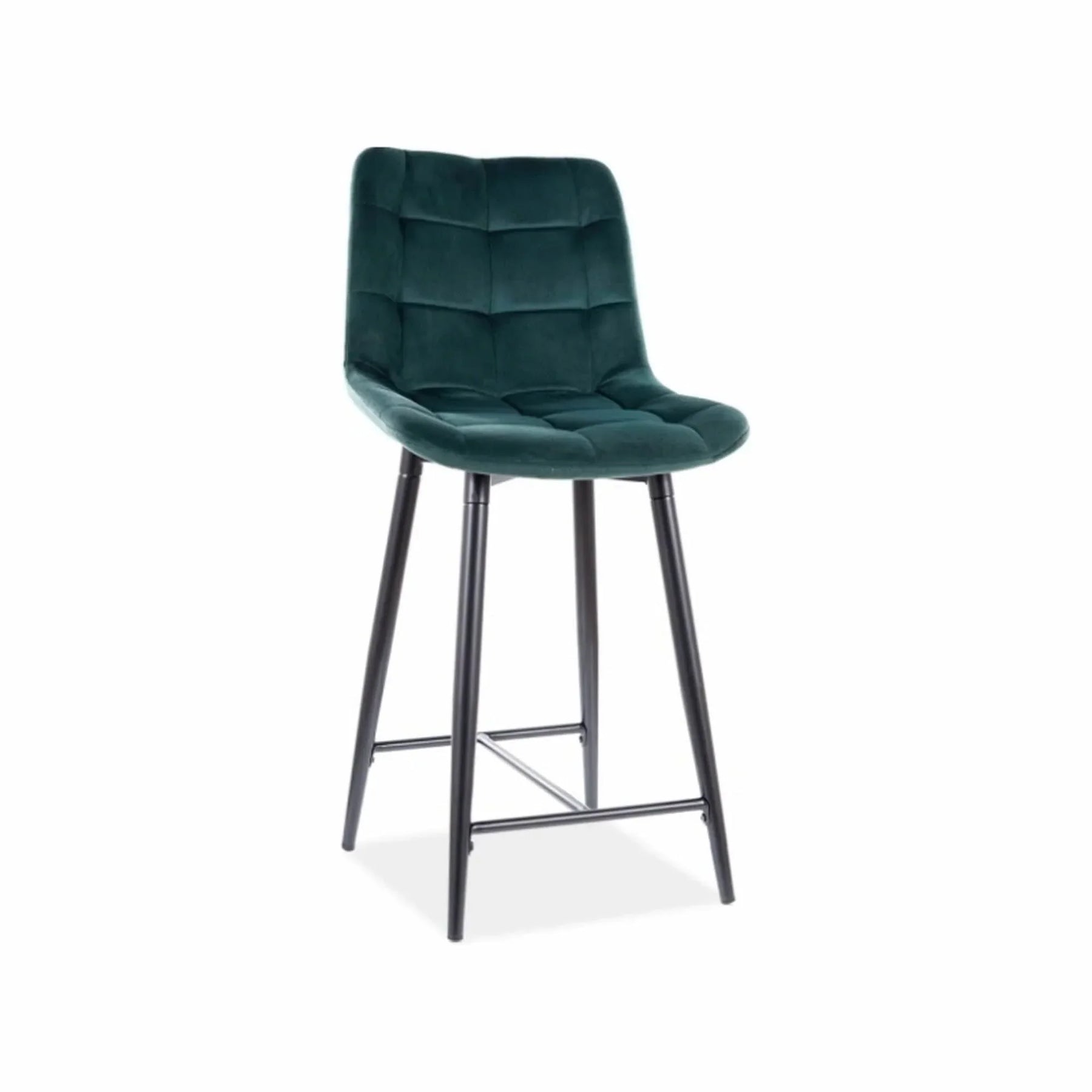 Scaun bar DETROIT OCN-38967, verde/negru mat