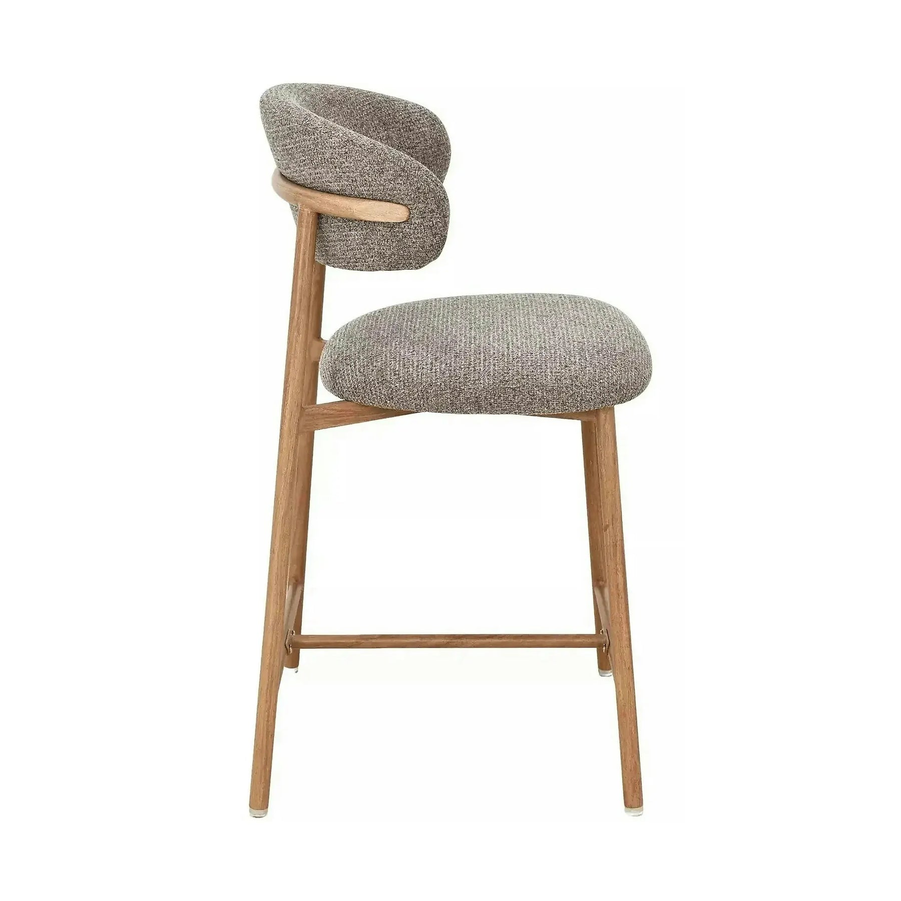 Scaun bar ELTON H-2, metal, stejar