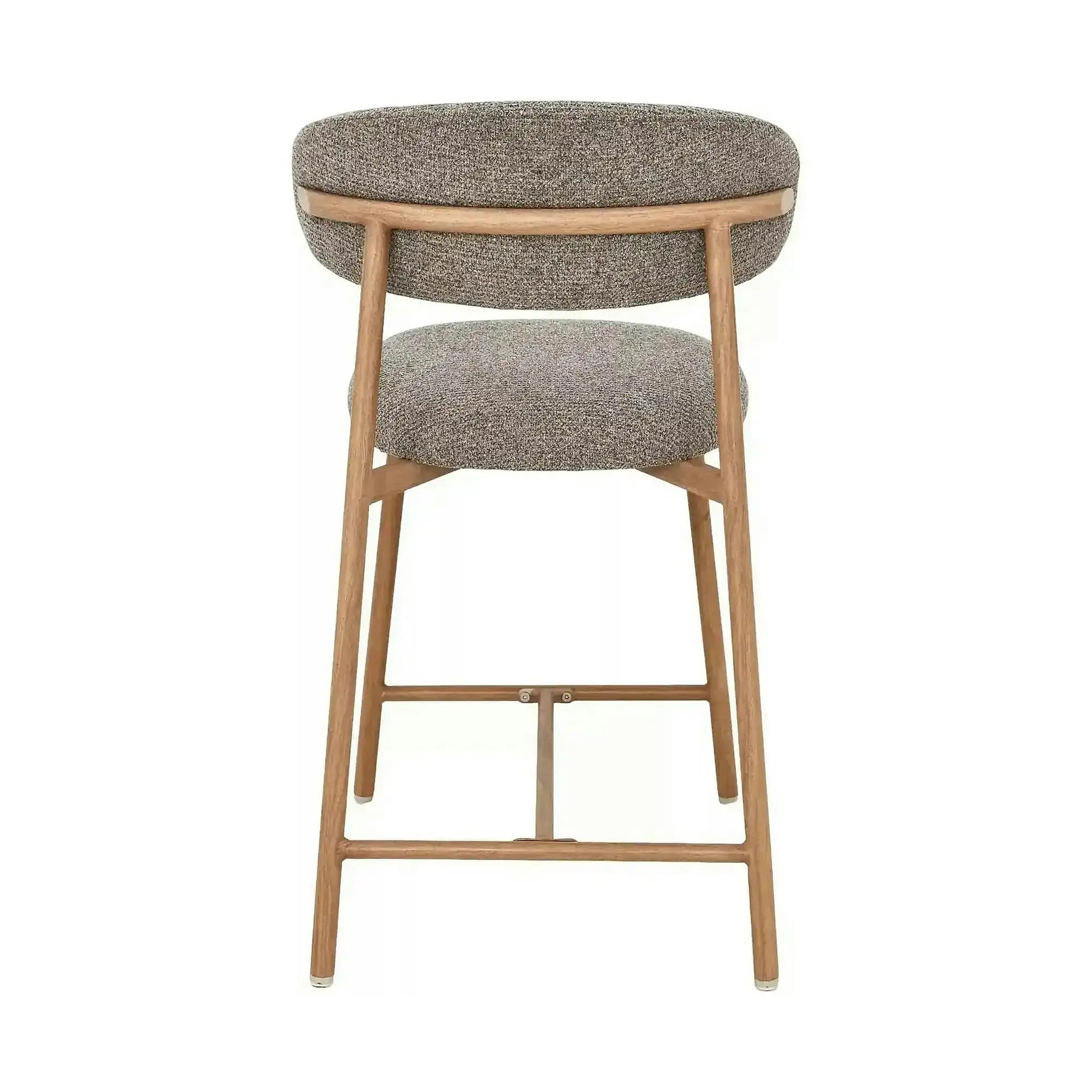 Scaun bar ELTON H-2, metal, stejar