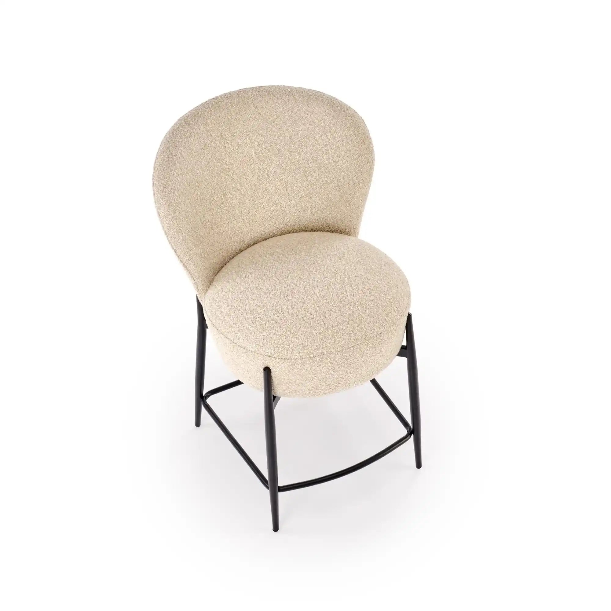 Scaun bar HOUSTON OCN-36718, bej/negru