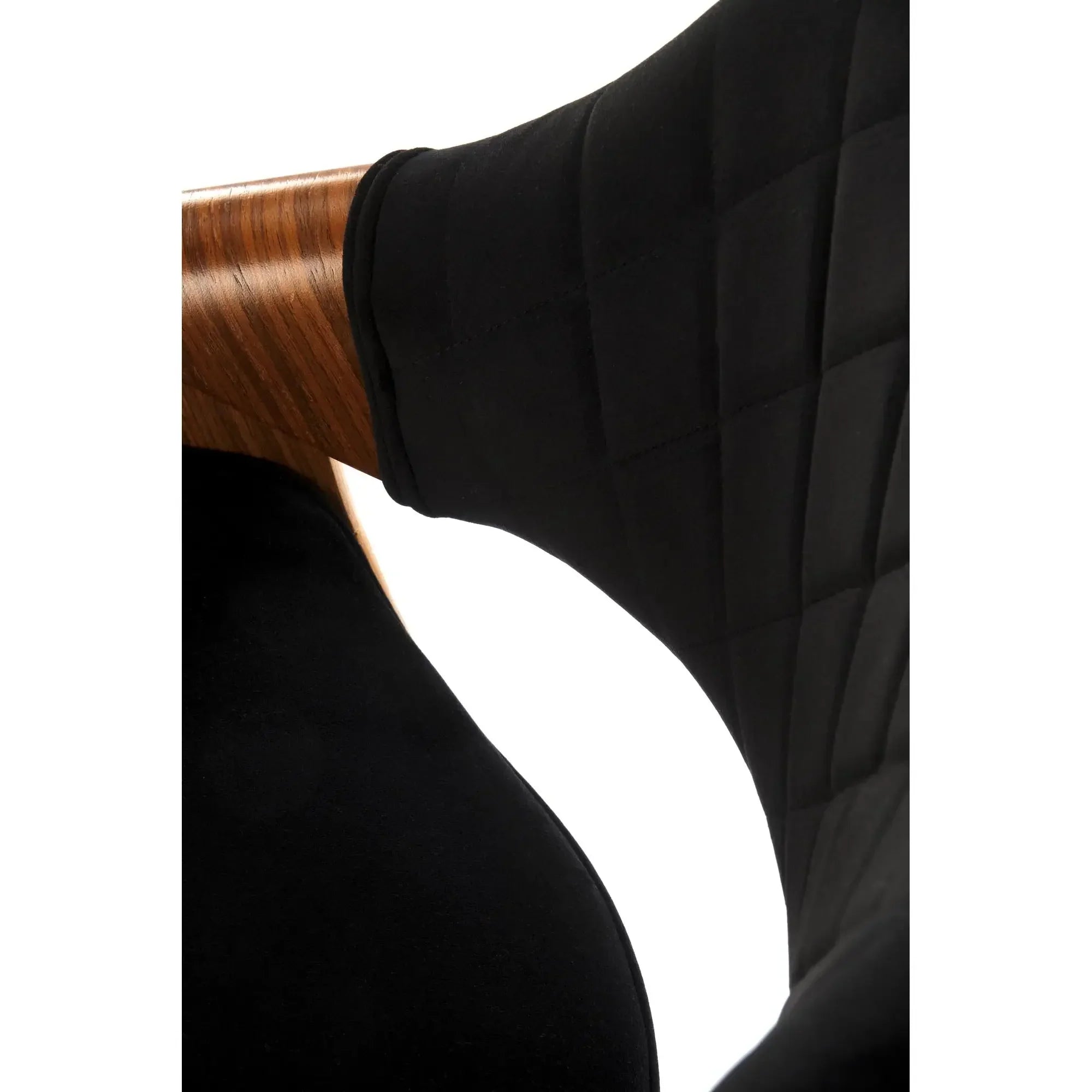 Scaun bar HOUSTON OCN-36722, negru/nuc