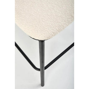 Scaun bar HOUSTON OCN-36734, crem/negru