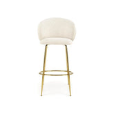 Scaun bar HOUSTON OCN-36743, crem/auriu