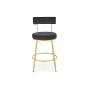 Scaun bar HOUSTON OCN-36744, negru/auriu