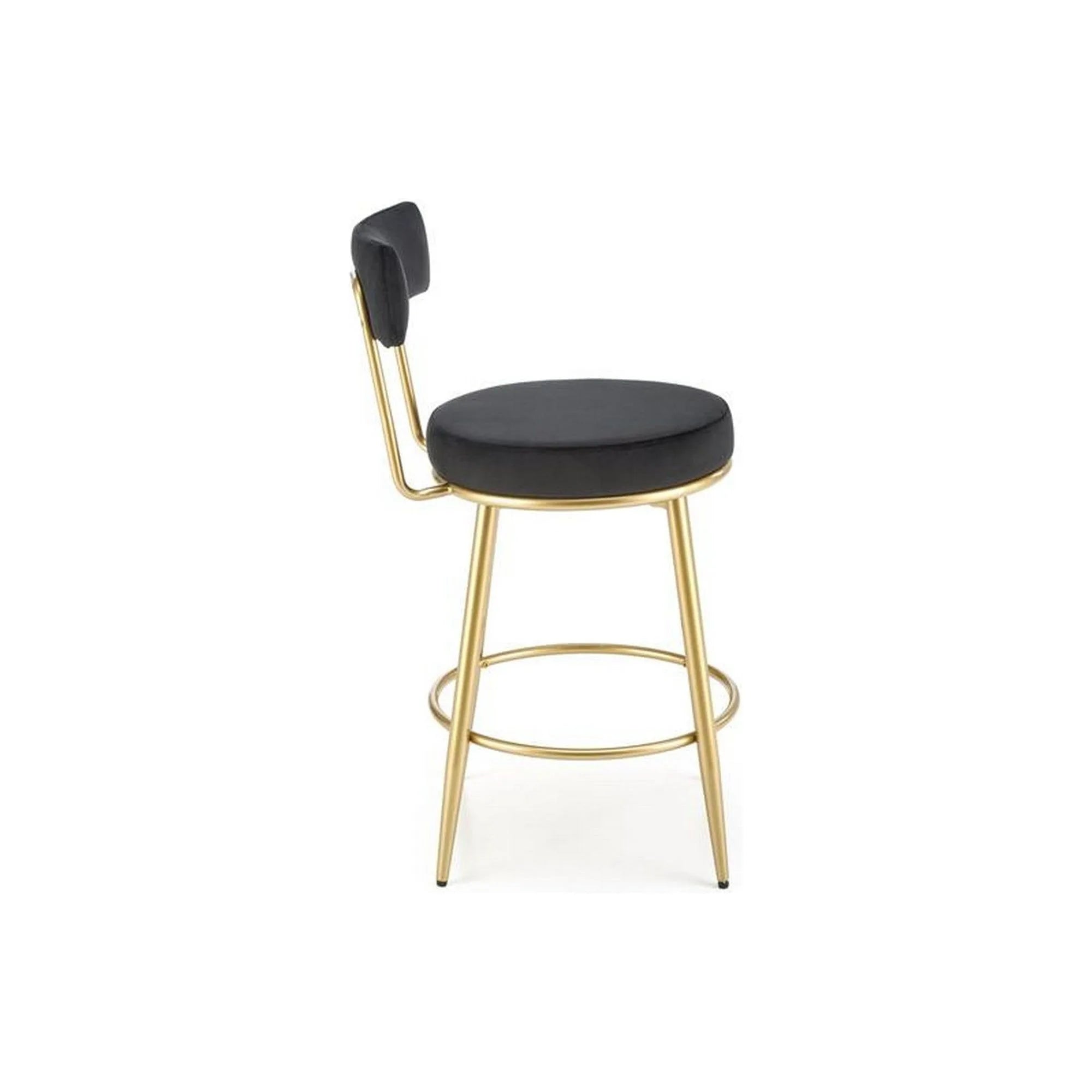 Scaun bar HOUSTON OCN-36744, negru/auriu
