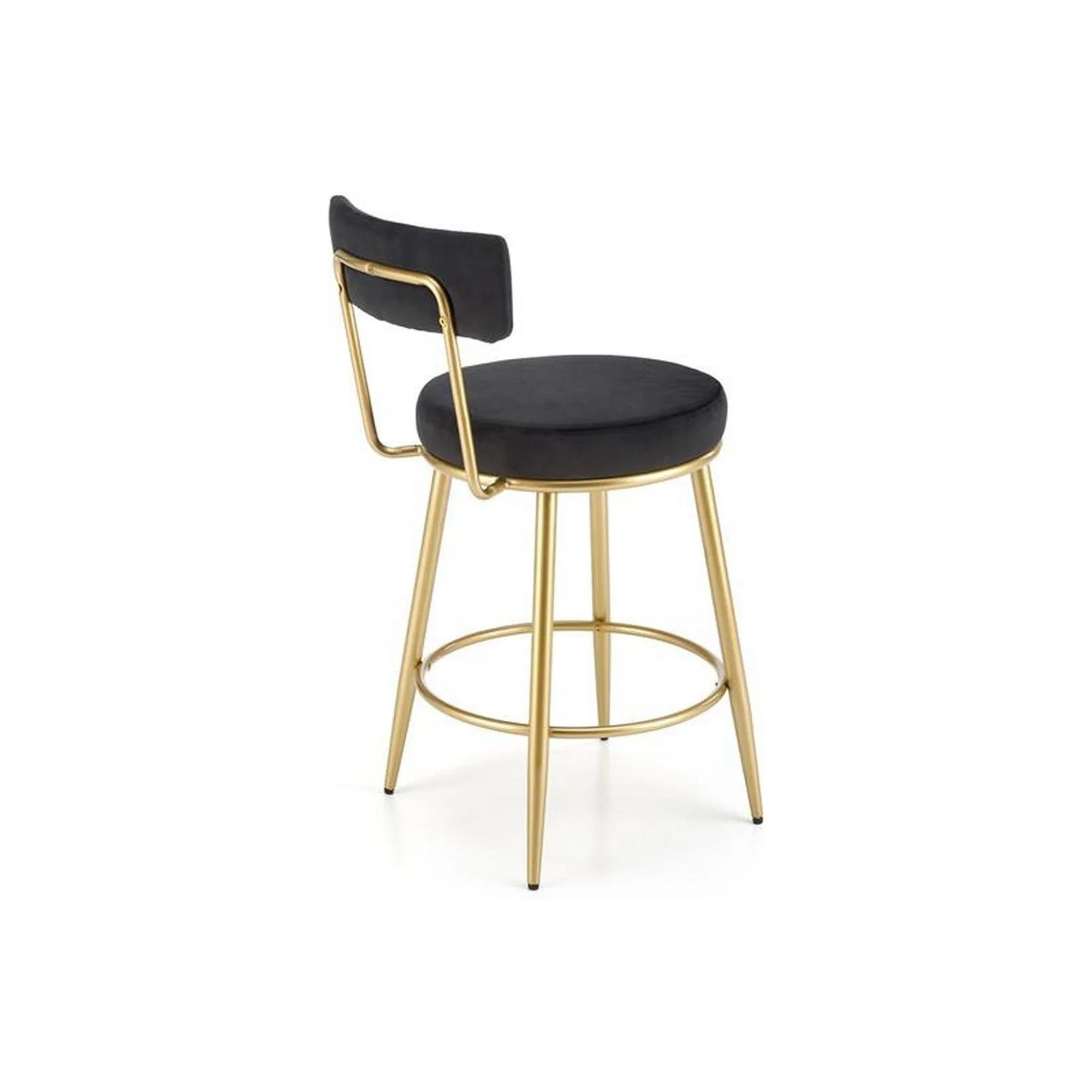Scaun bar HOUSTON OCN-36744, negru/auriu