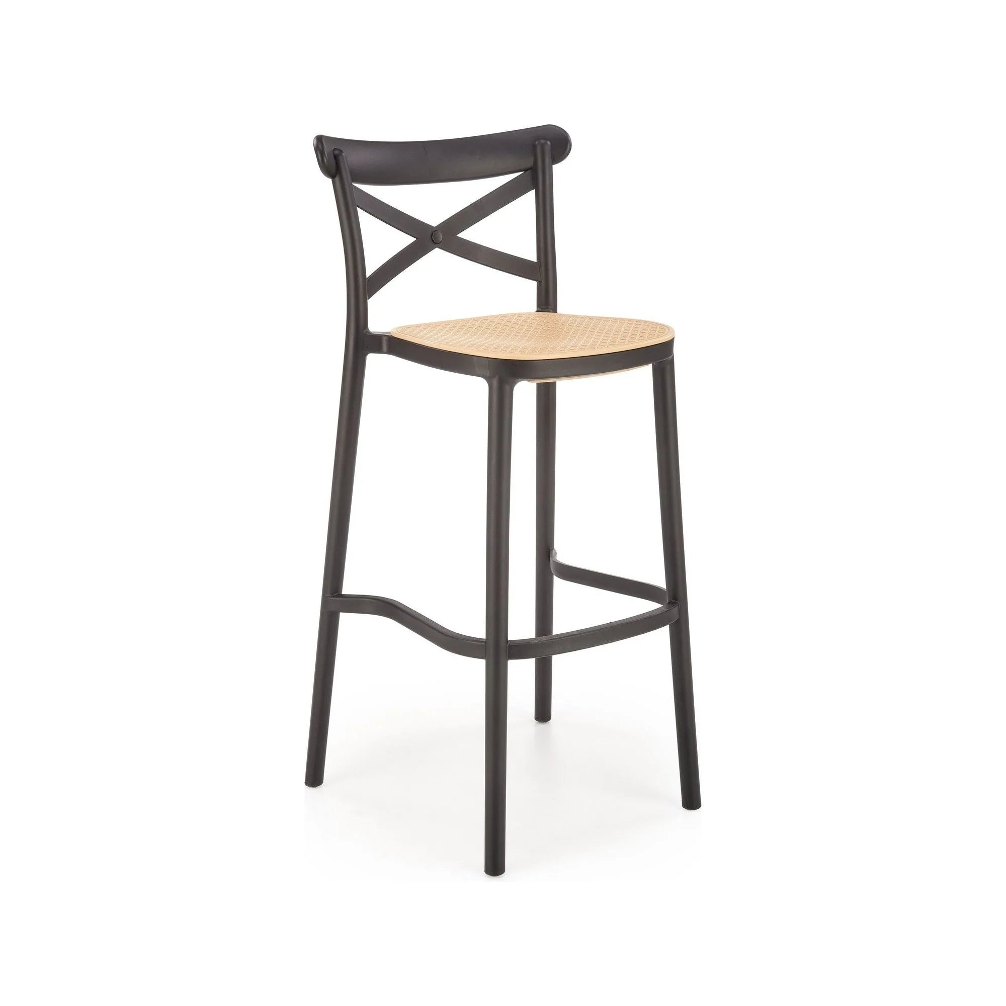 Scaun bar HOUSTON OCN-36759, crem/negru