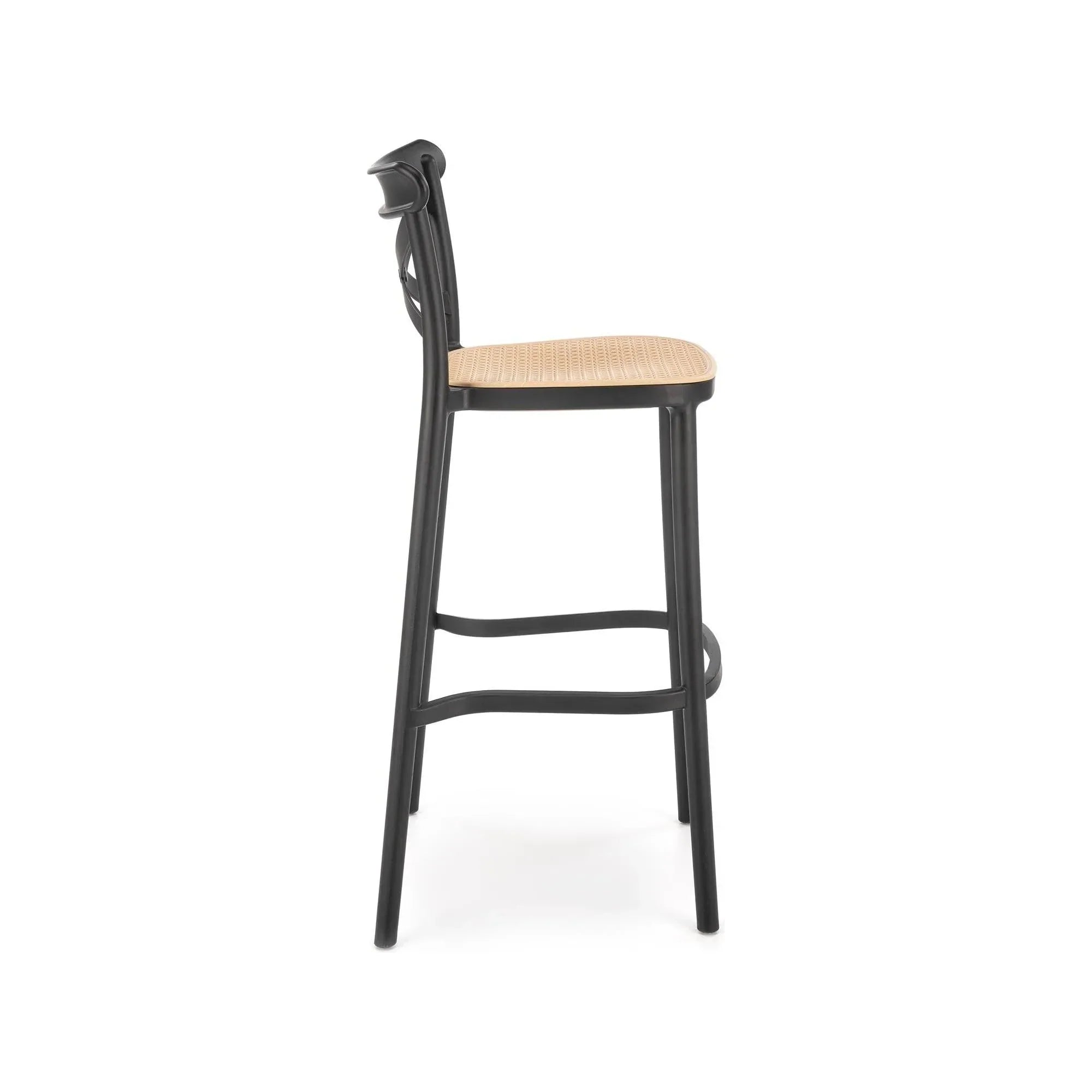 Scaun bar HOUSTON OCN-36759, crem/negru