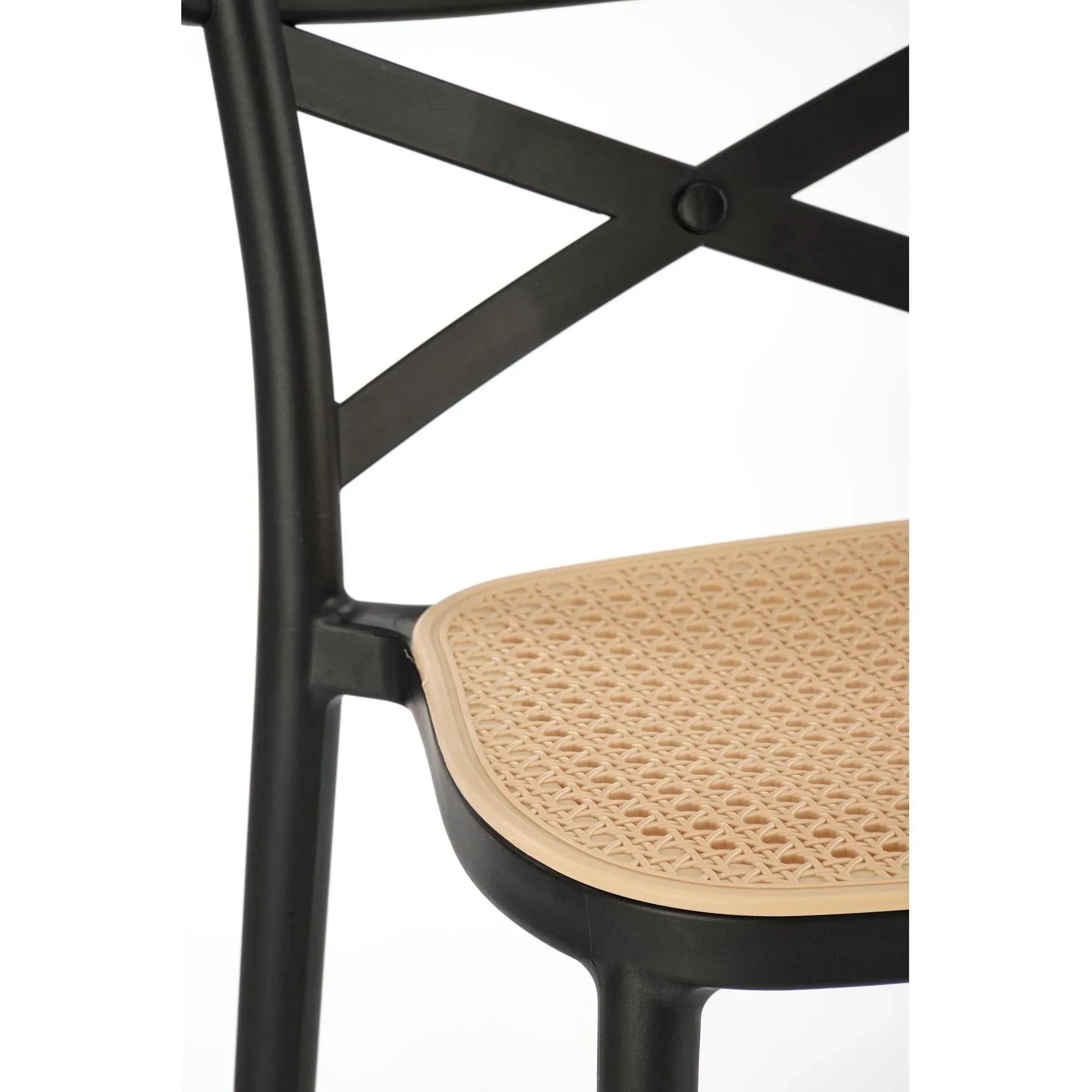 Scaun bar HOUSTON OCN-36759, crem/negru