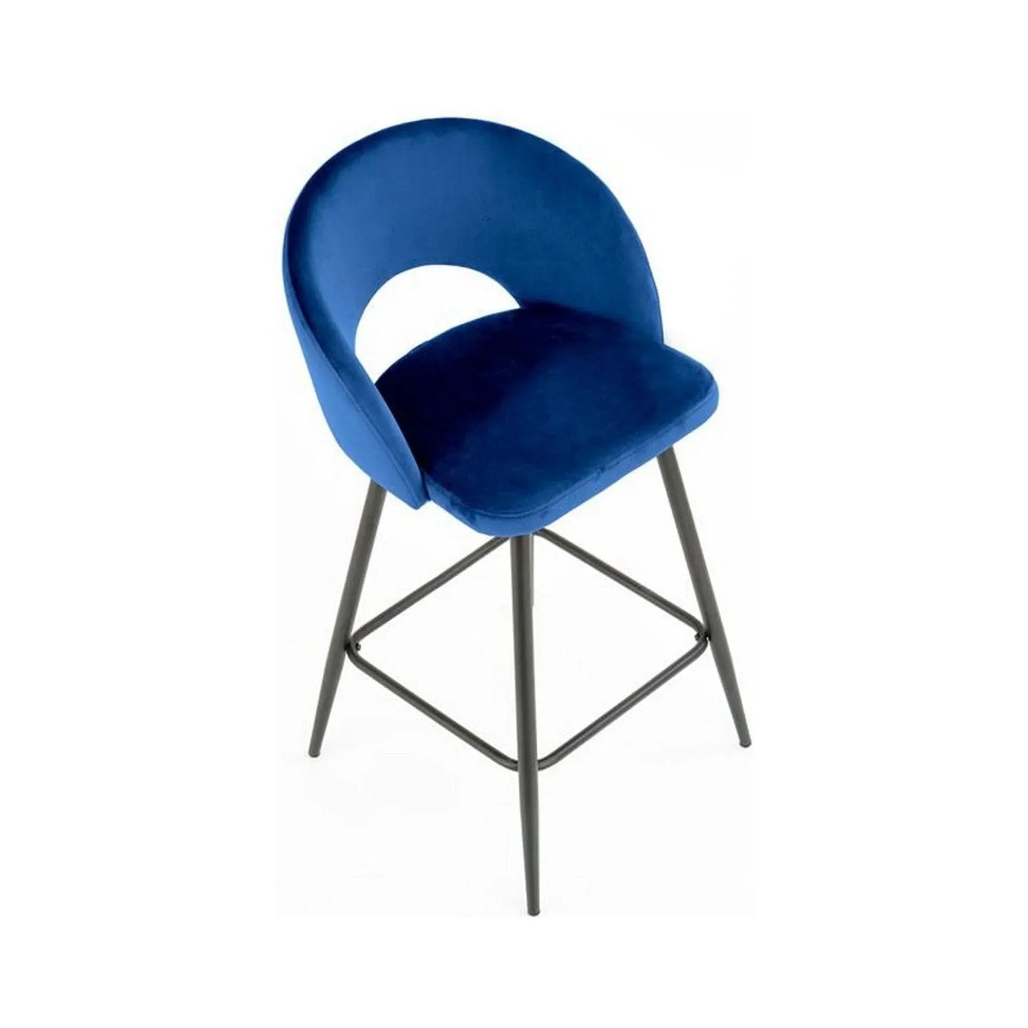 Scaun bar HOUSTON OCN-36762, albastru/negru