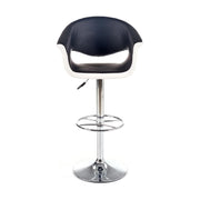 Scaun bar HOUSTON OCN-36781, negru/alb/crom