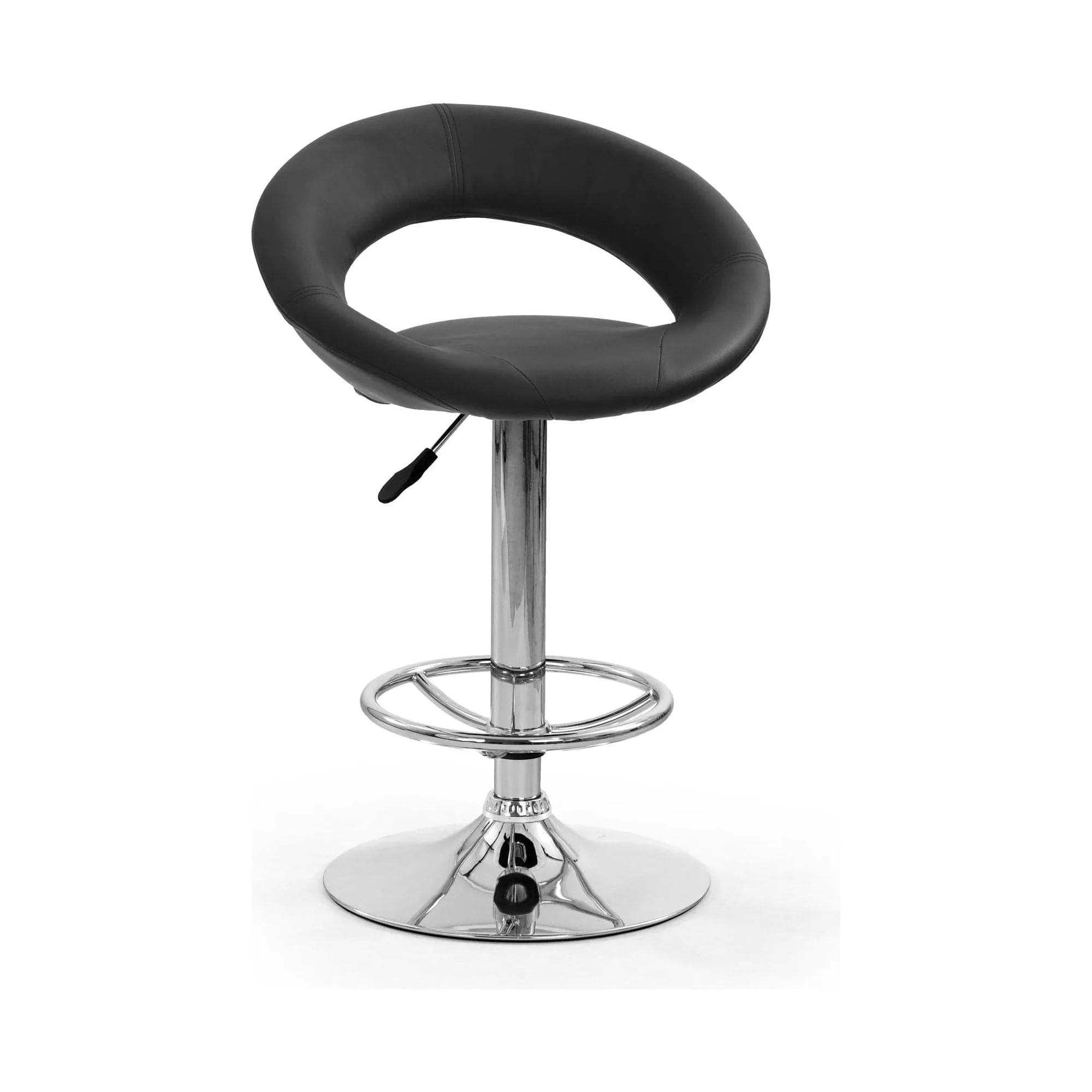 Scaun bar HOUSTON OCN-36786, negru/crom