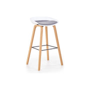 Scaun bar HOUSTON OCN-36790, gri/alb/stejar sonoma