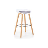 Scaun bar HOUSTON OCN-36790, gri/alb/stejar sonoma