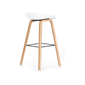 Scaun bar HOUSTON OCN-36790, gri/alb/stejar sonoma
