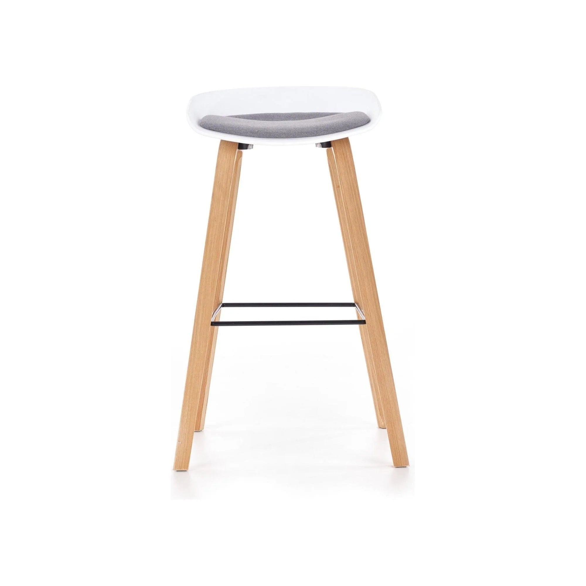 Scaun bar HOUSTON OCN-36790, gri/alb/stejar sonoma