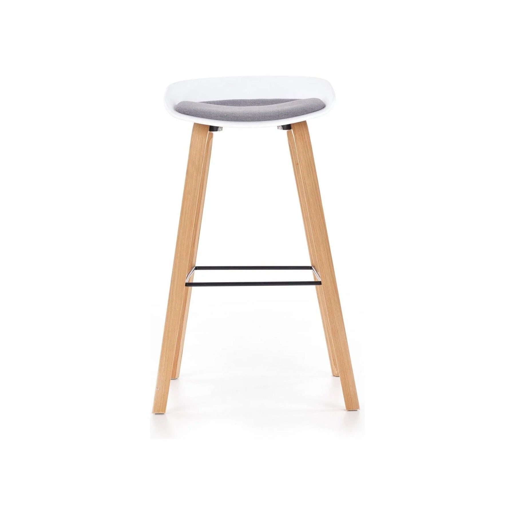 Scaun bar HOUSTON OCN-36790, gri/alb/stejar sonoma