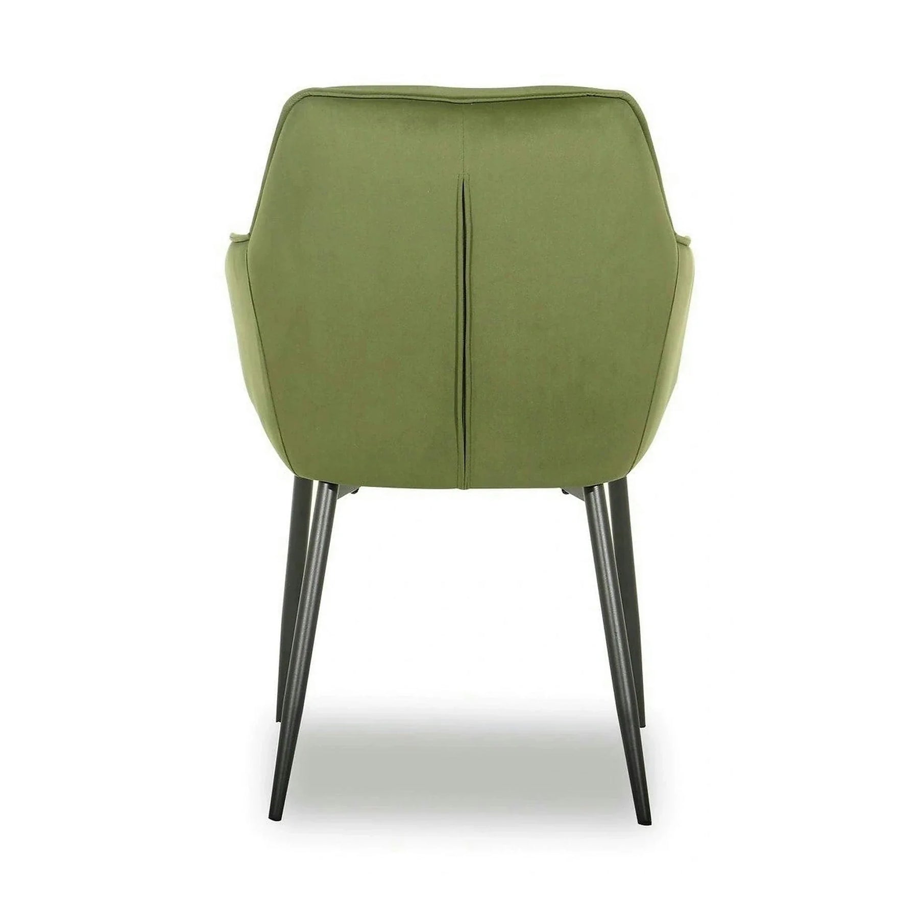 Scaun BEL NEW, stofă catifelata/metal, verde/negru, 58×63×86 cm