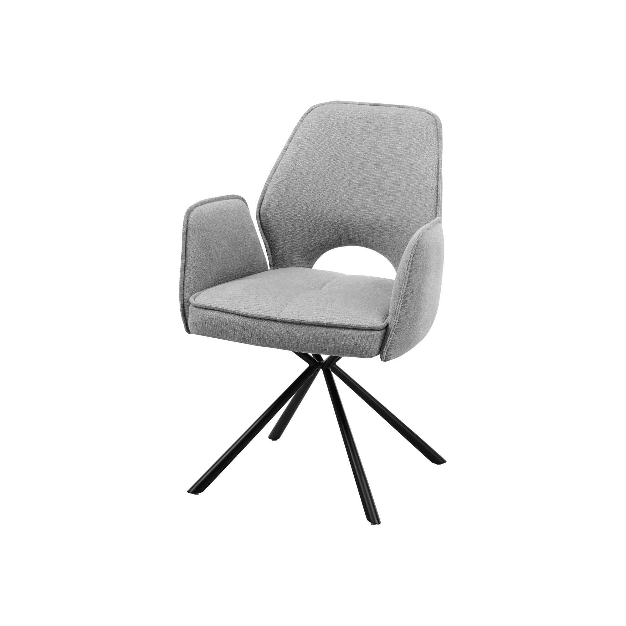 Scaun NELE structura metalica, gri, 61x61x48/86