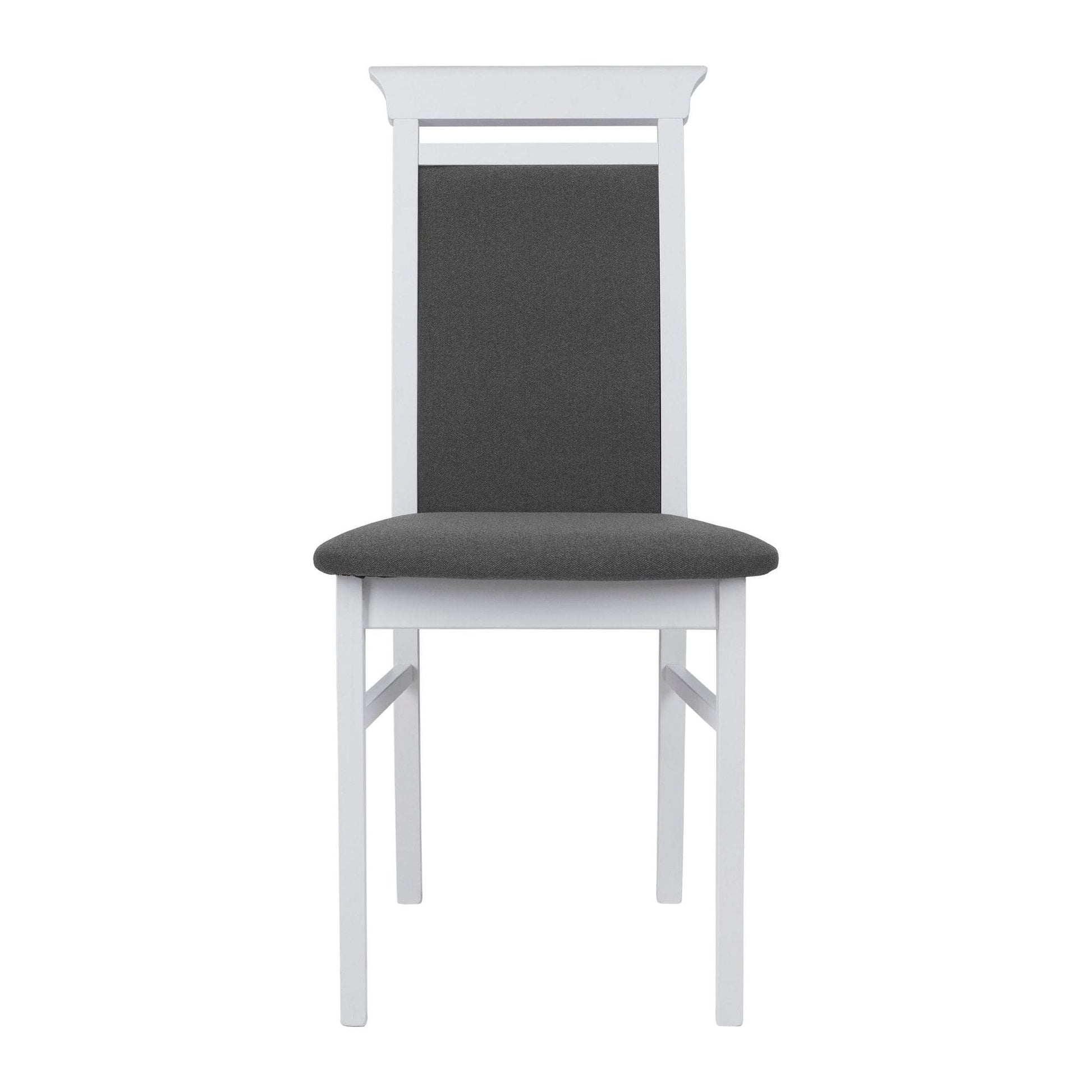 Scaun IDENTO, gri/alb, stofa/lemn, 44x57x95 cm