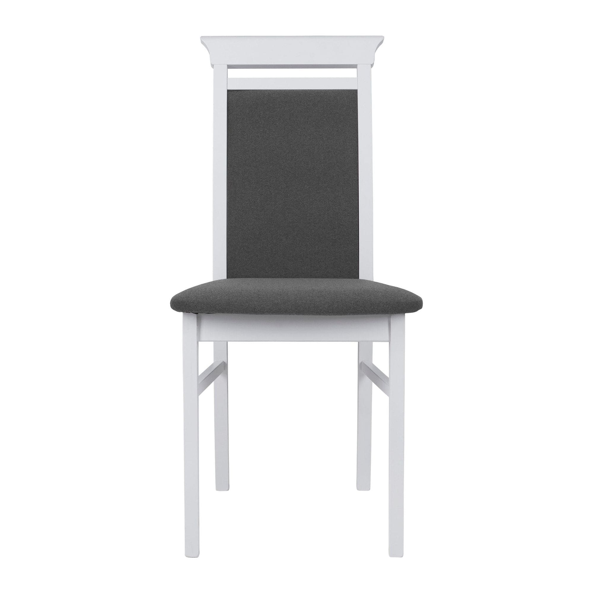 Scaun IDENTO, gri/alb, stofa/lemn, 44x57x95 cm