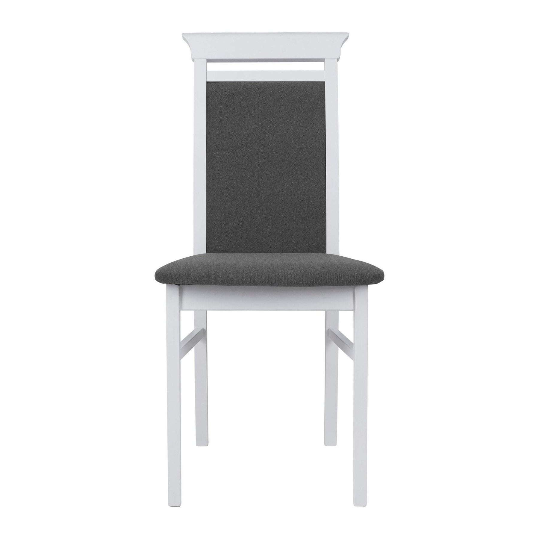 Scaun IDENTO, gri/alb, stofa/lemn, 44x57x95 cm