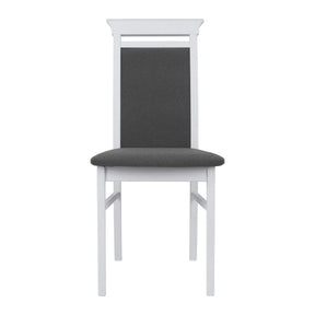 Scaun IDENTO, gri/alb, stofa/lemn, 44x57x95 cm