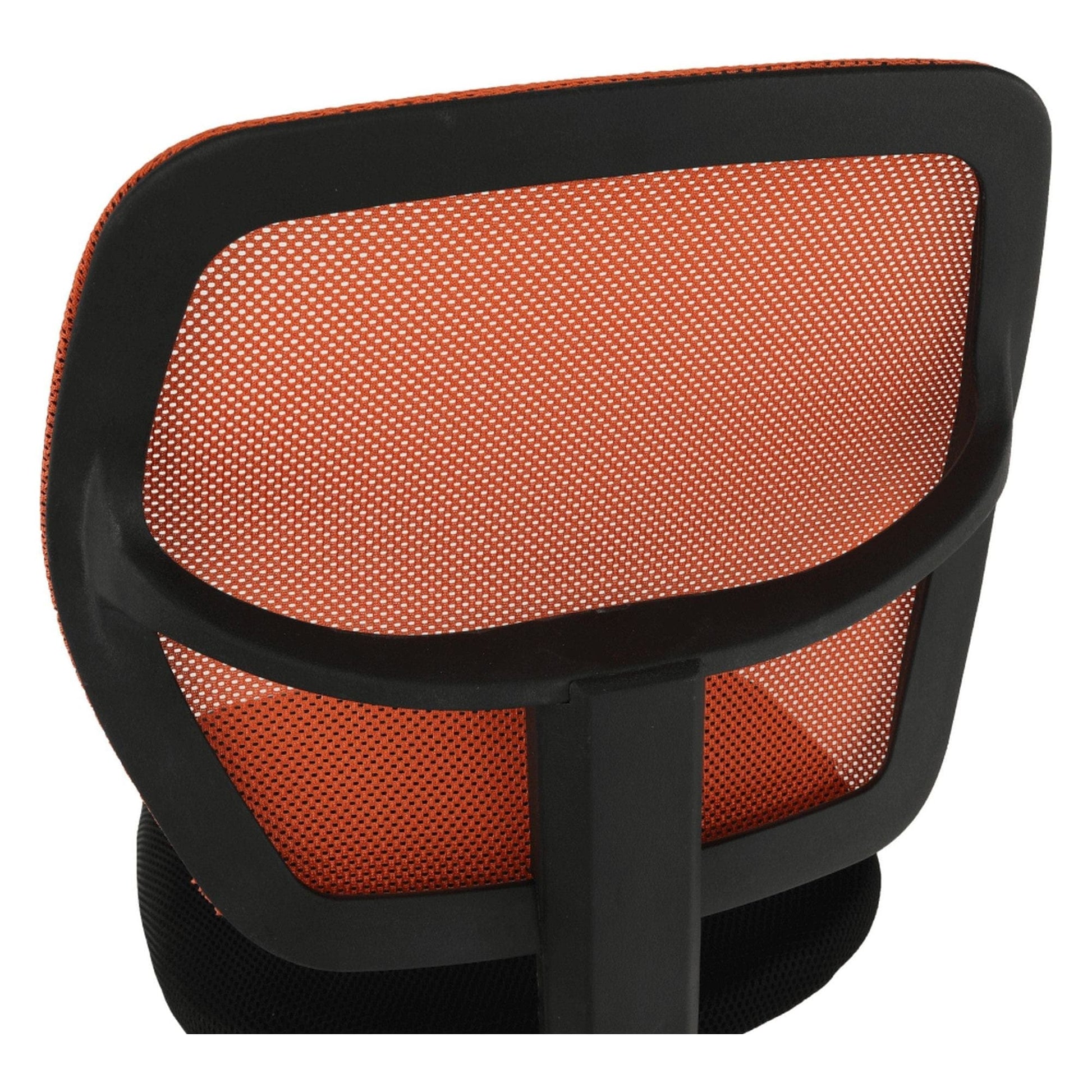 Scaun birou MESH, portocaliu/negru, plastic/plasa, 39x49x78/90 cm