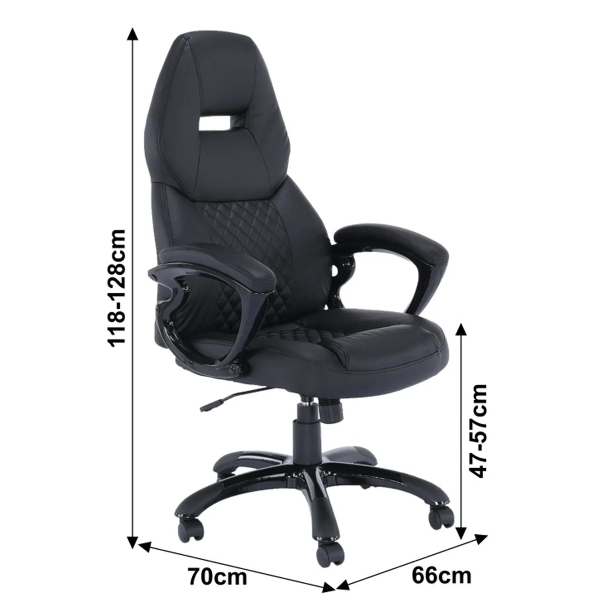 Scaun birou ATHENA OCN-27996, negru