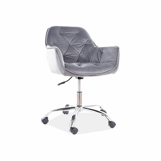 Scaun birou DETROIT OCN-38416, gri/crom