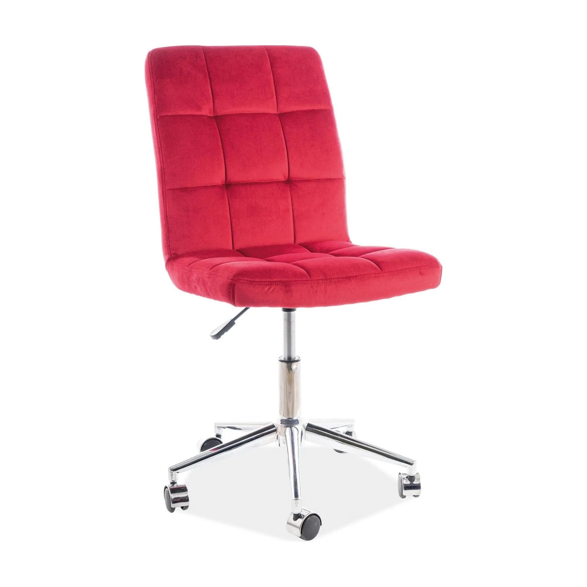 Scaun birou DETROIT OCN-38421, bordo/crom