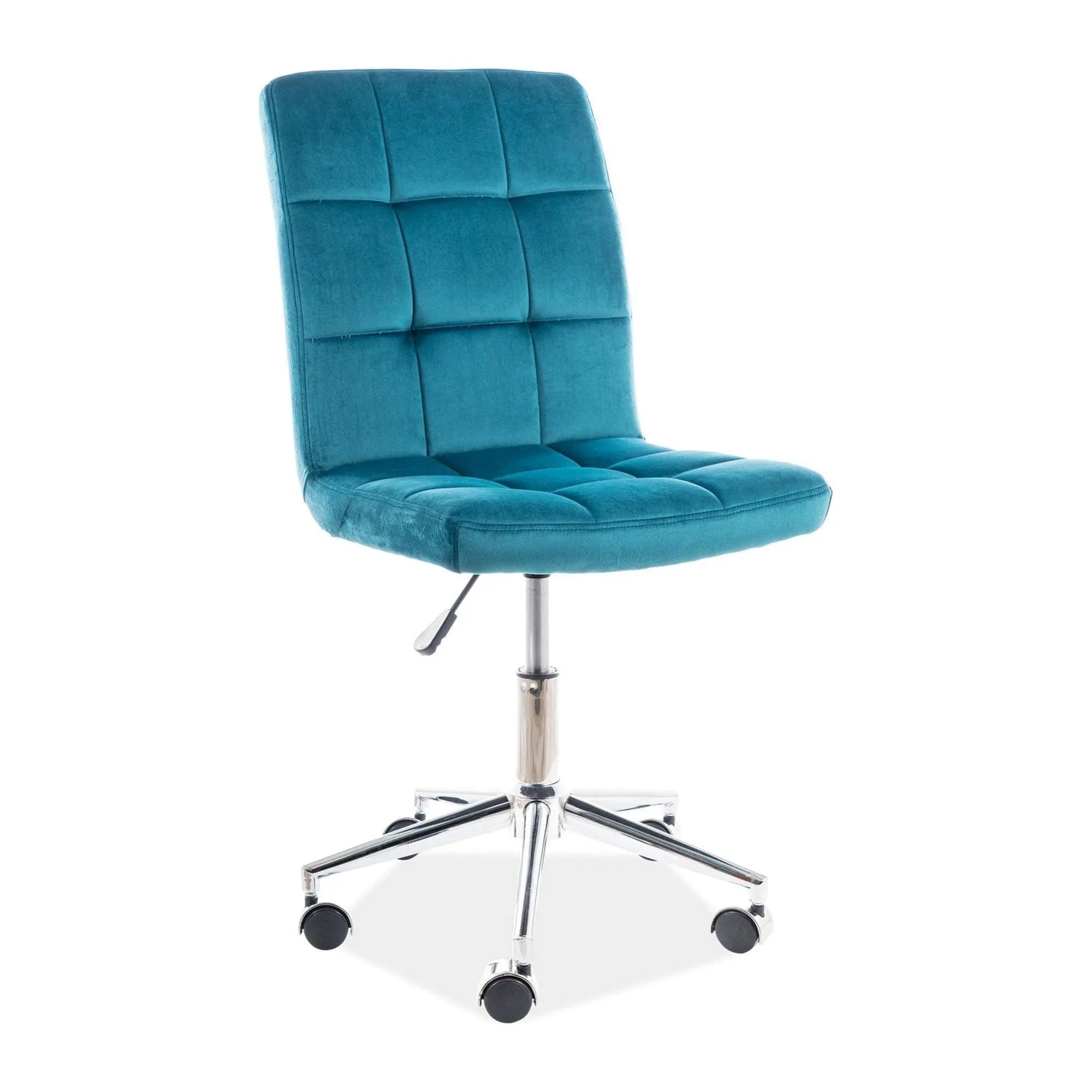 Scaun birou DETROIT OCN-38423, turcoaz/crom