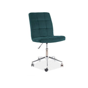 Scaun birou DETROIT OCN-38453, verde/crom